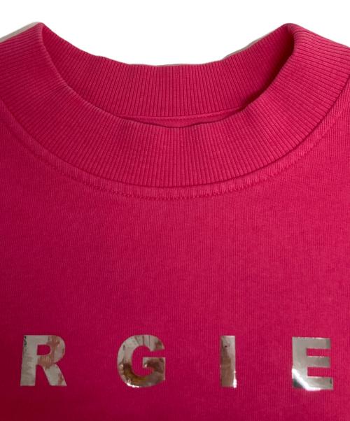MM6 Maison Margiela（エムエムシックスメゾンマルジェラ）MM6 Maison Margiela (エムエムシックスメゾンマルジェラ) メタリックロゴスウェットシャツ / MM6S48U ピンク サイズ:16Yの古着・服飾アイテム