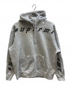 SUPREMEシュプリーム）の古着「Raised Embroidery Hooded Sweatshirt」｜グレー