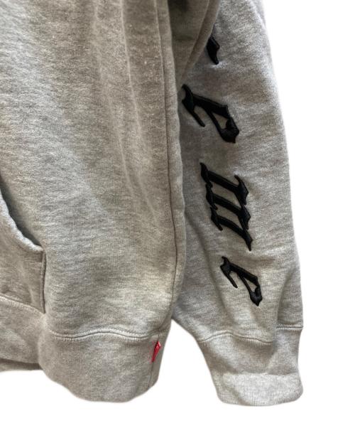 SUPREME（シュプリーム）Supreme (シュプリーム) Raised Embroidery Hooded Sweatshirt グレー サイズ:MEDIUMの古着・服飾アイテム