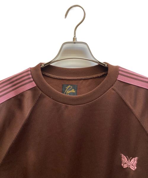 Needles（ニードルズ）Needles (ニードルズ) Track Crew Neck Shirt /RW315 ブラウン サイズ:Lの古着・服飾アイテム