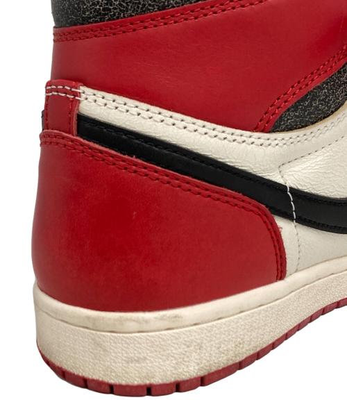 NIKE（ナイキ）NIKE (ナイキ) AIR JORDAN1(エアジョーダン1)RETRO HIGH OG ホワイト×レッド サイズ:US8の古着・服飾アイテム
