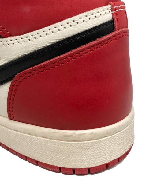 NIKE（ナイキ）NIKE (ナイキ) AIR JORDAN1(エアジョーダン1)RETRO HIGH OG ホワイト×レッド サイズ:US8の古着・服飾アイテム