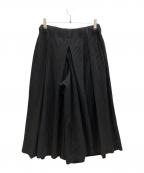 HOMME PLISSE ISSEY MIYAKEオム プリッセ イッセイ ミヤケ）の古着「プリーツワイド袴パンツ」｜ブラック