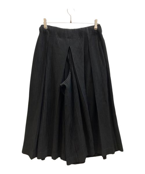 HOMME PLISSE ISSEY MIYAKE（オム プリッセ イッセイ ミヤケ）HOMME PLISSE ISSEY MIYAKE (オム プリッセ イッセイ ミヤケ) プリーツワイド袴パンツ ブラック サイズ:1の古着・服飾アイテム