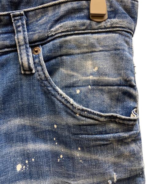 DSQUARED2（ディースクエアード）DSQUARED2 (ディースクエアード) SKATER JEAN インディゴ サイズ:48の古着・服飾アイテム