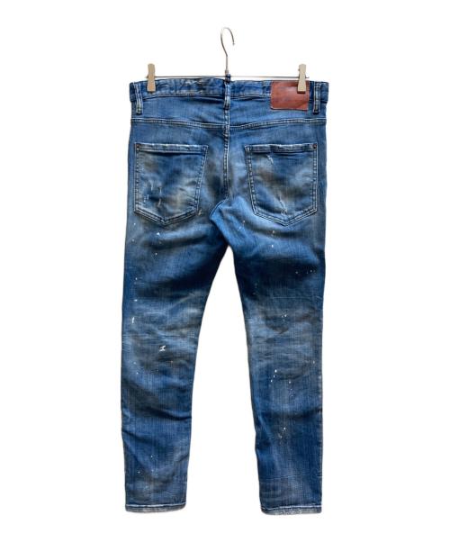 DSQUARED2（ディースクエアード）DSQUARED2 (ディースクエアード) SKATER JEAN インディゴ サイズ:48の古着・服飾アイテム