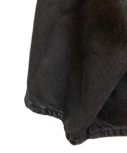 NVRFRGT（ネヴァーフォーゲット）NVRFRGT (ネヴァーフォーゲット) 3D TWISTED WIDE LEG JEANS/NF242P04A ブラック サイズ:1の古着・服飾アイテム