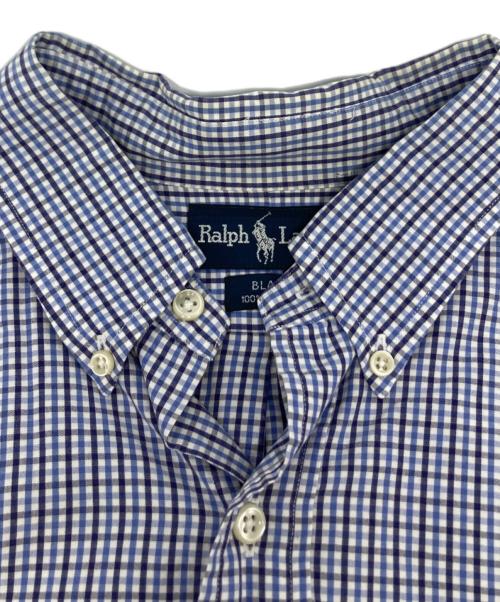 RALPH LAUREN（ラルフローレン）RALPH LAUREN (ラルフローレン) S/Sチェックシャツ ブルー サイズ:LLの古着・服飾アイテム