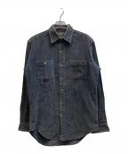 RRLダブルアールエル）の古着「コーデュロイシャツ」｜ブラック