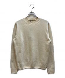 LORENZONI（ロレンツォーニ）の古着「エコカシミア クルーネック ニット」｜ベージュ