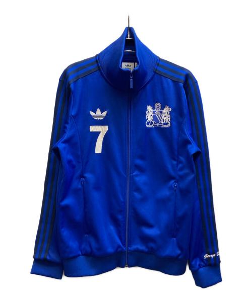 adidas（アディダス）adidas (アディダス) マンチェスター・ユナイテッド ジョージ・ベスト トラックトップ/IV7537 ブルー サイズ:XLの古着・服飾アイテム