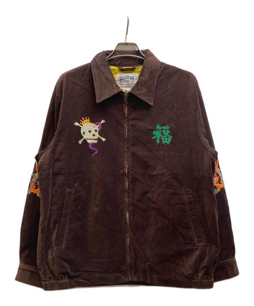 HOUSTON（ヒューストン）HOUSTON (ヒューストン) コットン別珍 ベトナムジャケット/51507 ブラウン サイズ:XLの古着・服飾アイテム