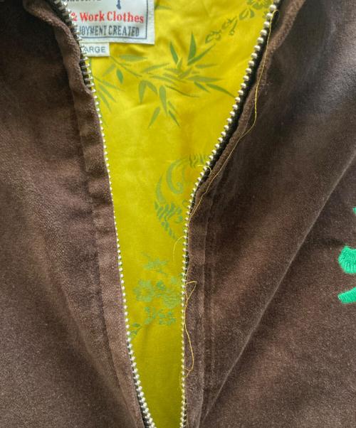 HOUSTON（ヒューストン）HOUSTON (ヒューストン) コットン別珍 ベトナムジャケット/51507 ブラウン サイズ:XLの古着・服飾アイテム