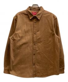 SUPREME（シュプリーム）の古着「Logo Taping Work Shirt」｜ブラウン