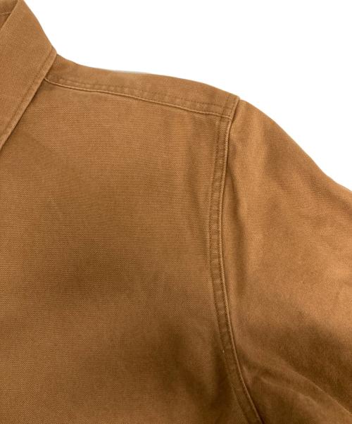 SUPREME（シュプリーム）Supreme (シュプリーム) Logo Taping Work Shirt ブラウン サイズ:XLの古着・服飾アイテム