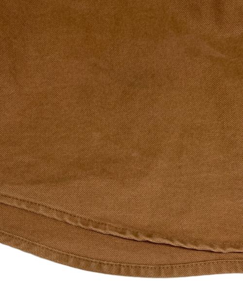 SUPREME（シュプリーム）Supreme (シュプリーム) Logo Taping Work Shirt ブラウン サイズ:XLの古着・服飾アイテム