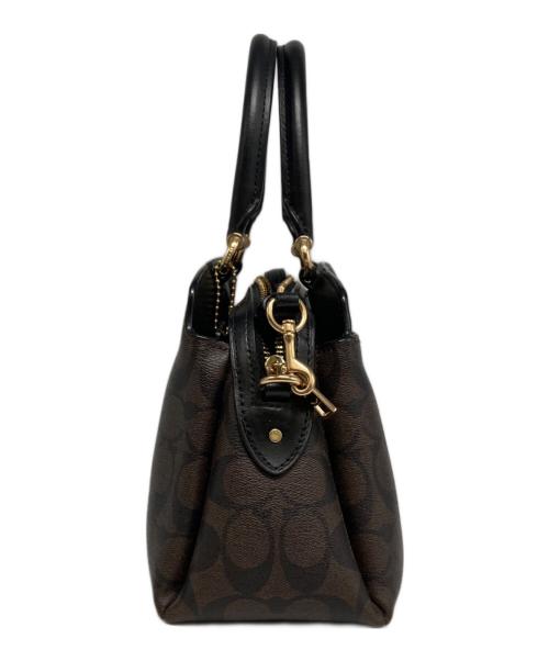 COACH（コーチ）COACH (コーチ) 2WAYバッグ/91494 ブラウン×ブラック サイズ:-の古着・服飾アイテム