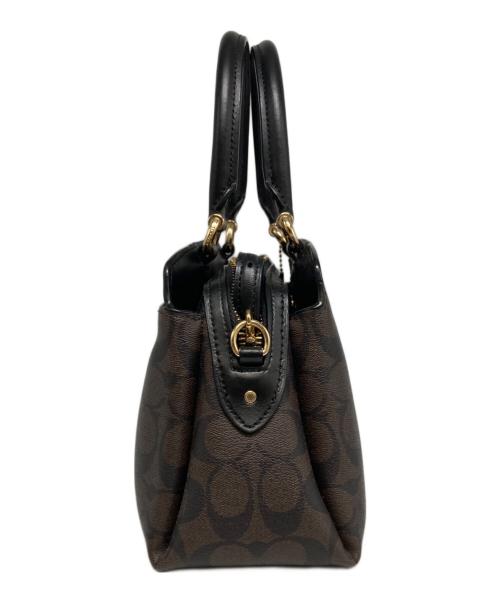 COACH（コーチ）COACH (コーチ) 2WAYバッグ/91494 ブラウン×ブラック サイズ:-の古着・服飾アイテム