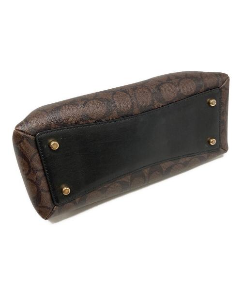 COACH（コーチ）COACH (コーチ) 2WAYバッグ/91494 ブラウン×ブラック サイズ:-の古着・服飾アイテム