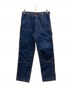 TOUGH DUCKタフダック）の古着「ダブルニーデニムペインターパンツ / WP040/1/3/4」｜インディゴ