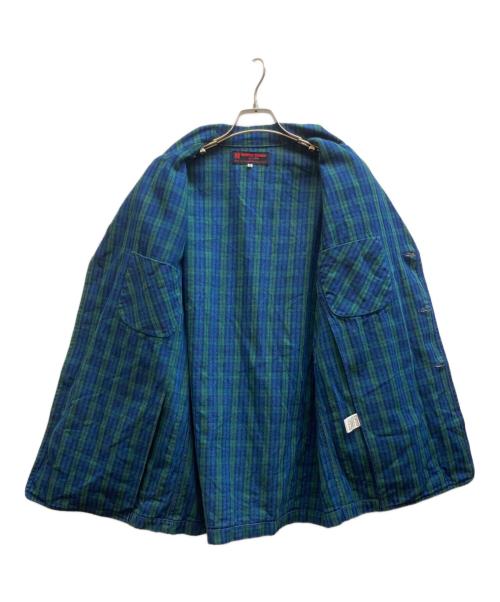 EVISU（エヴィス）EVISU (エヴィス) YAMANE (ヤマネ) カバーオール インディゴ×グリーン サイズ:42の古着・服飾アイテム
