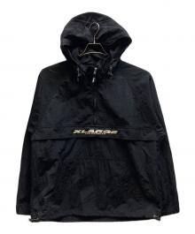 X-LARGE（エクストララージ）の古着「EMBROIDERED NYLON ANORAK JACKET」｜ブラック