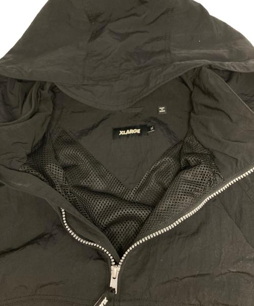 X-LARGE（エクストララージ）X-LARGE (エクストララージ) EMBROIDERED NYLON ANORAK JACKET ブラック サイズ:XLの古着・服飾アイテム