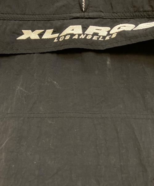 X-LARGE（エクストララージ）X-LARGE (エクストララージ) EMBROIDERED NYLON ANORAK JACKET ブラック サイズ:XLの古着・服飾アイテム