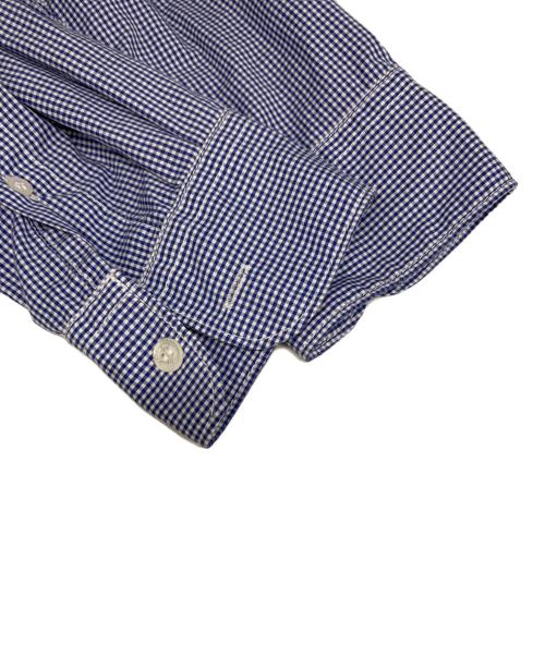 COMME des GARCONS HOMME（コムデギャルソン オム）COMME des GARCONS HOMME (コムデギャルソン オム) 切替チェックシャツ/HK-B001 ブルー×グリーン サイズ:Sの古着・服飾アイテム