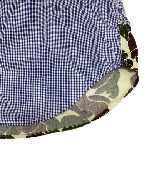 COMME des GARCONS HOMME（コムデギャルソン オム）COMME des GARCONS HOMME (コムデギャルソン オム) 切替チェックシャツ/HK-B001 ブルー×グリーン サイズ:Sの古着・服飾アイテム