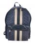 COACH（コーチ）の古着「シグネチャーラインリュック/F72340」｜ネイビー