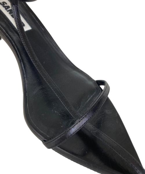 JIL SANDER（ジルサンダー）JIL SANDER (ジルサンダー) ポインテッドトゥ サンダル/J16WL0030 P4864 ブラック サイズ:35の古着・服飾アイテム