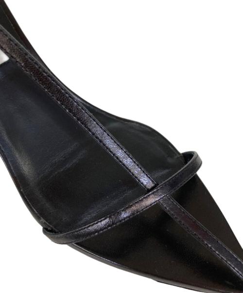 JIL SANDER（ジルサンダー）JIL SANDER (ジルサンダー) ポインテッドトゥ サンダル/J16WL0030 P4864 ブラック サイズ:35の古着・服飾アイテム