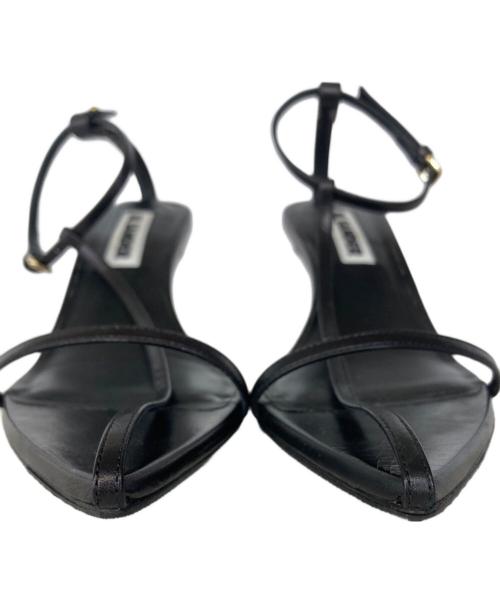 JIL SANDER（ジルサンダー）JIL SANDER (ジルサンダー) ポインテッドトゥ サンダル/J16WL0030 P4864 ブラック サイズ:35の古着・服飾アイテム