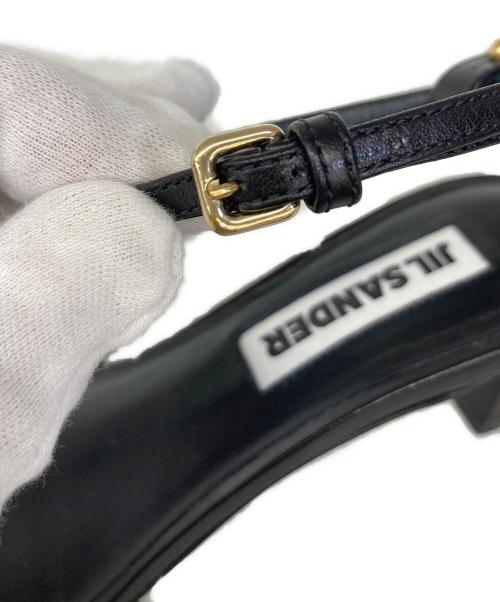 JIL SANDER（ジルサンダー）JIL SANDER (ジルサンダー) ポインテッドトゥ サンダル/J16WL0030 P4864 ブラック サイズ:35の古着・服飾アイテム