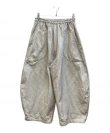 UZUIRO（ウズイロ）の古着「刺し子ドットバルーンパンツ」｜ホワイト