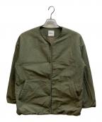 kurashi&trips publishingクラシアンドトリップス パブリッシング）の古着「裏フリースノーカラージャケット / 903-70903868-X」｜グリーン