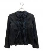 tricot COMME des GARCONSトリココムデギャルソン）の古着「丸襟ブラウス」｜ブラック