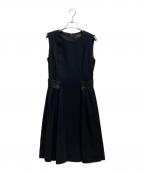 FOXEYフォクシー）の古着「Dress Leather Shape / 40385」｜ブラック