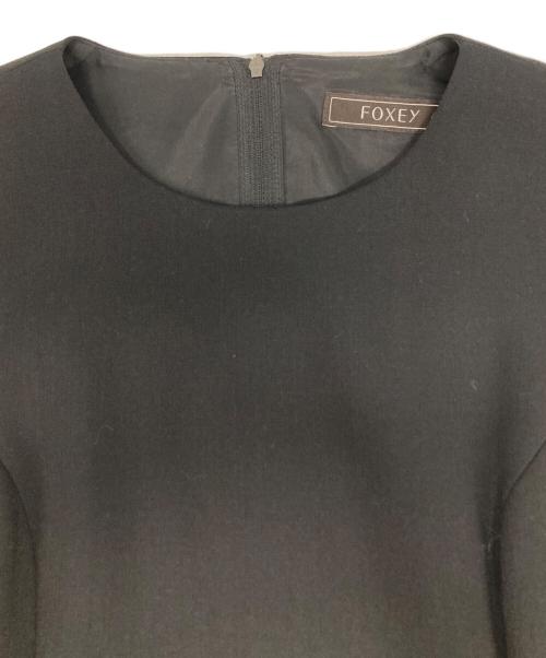 FOXEY（フォクシー）FOXEY (フォクシー) Dress Leather Shape / 40385 ブラック サイズ:40の古着・服飾アイテム