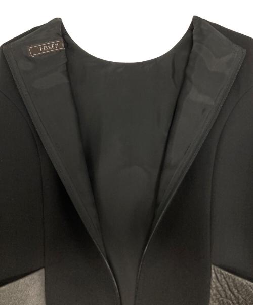 FOXEY（フォクシー）FOXEY (フォクシー) Dress Leather Shape / 40385 ブラック サイズ:40の古着・服飾アイテム