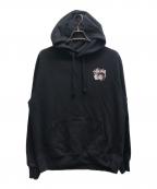 stussyステューシー）の古着「POLL THE DICEフーディー」｜ブラック