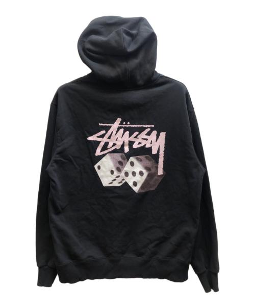 stussy（ステューシー）stussy (ステューシー) POLL THE DICEフーディー ブラック サイズ:Lの古着・服飾アイテム