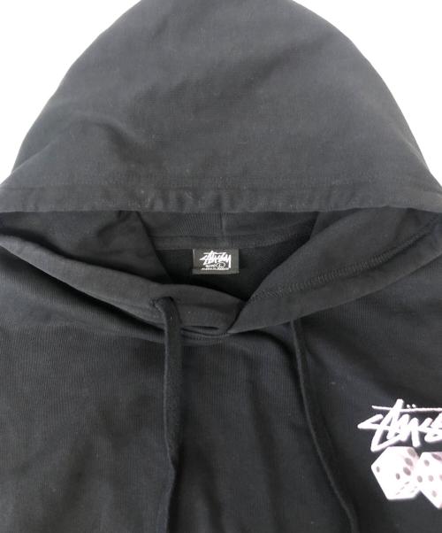 stussy（ステューシー）stussy (ステューシー) POLL THE DICEフーディー ブラック サイズ:Lの古着・服飾アイテム