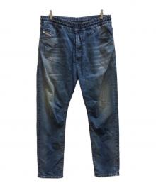 DIESEL（ディーゼル）の古着「ウォッシュ加工ウエストコードジョグジーンズ/068DS」｜インディゴ
