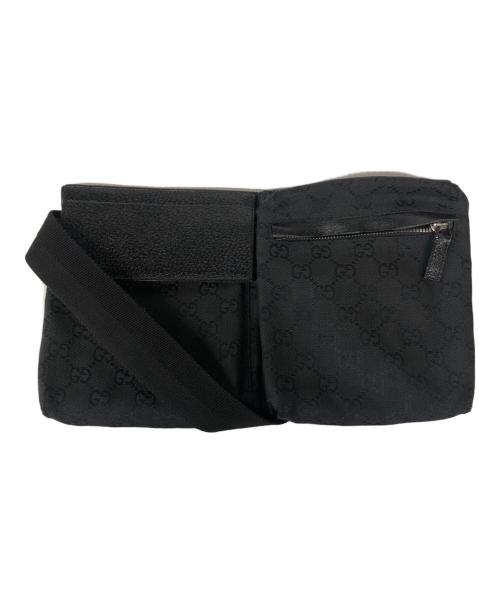 GUCCI（グッチ）GUCCI (グッチ) ウエストポーチ/28566 ブラックの古着・服飾アイテム