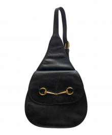 GUCCI（グッチ）の古着「ホースビットワンショルダーバッグ」｜ブラック