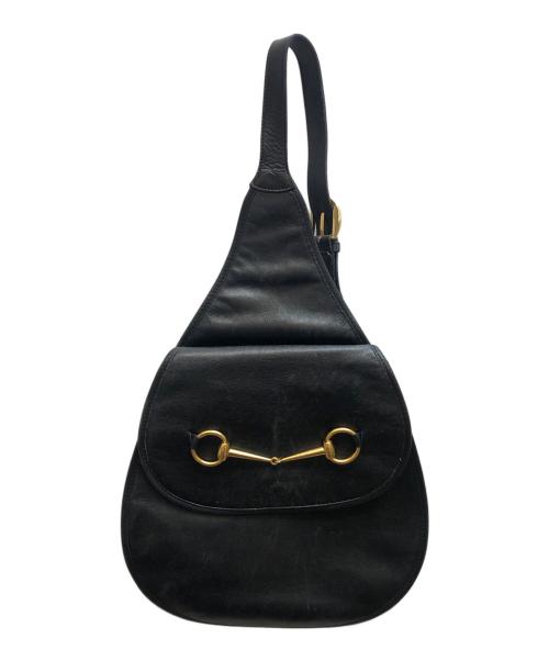 GUCCI（グッチ）GUCCI (グッチ) ホースビットワンショルダーバッグ ブラックの古着・服飾アイテム