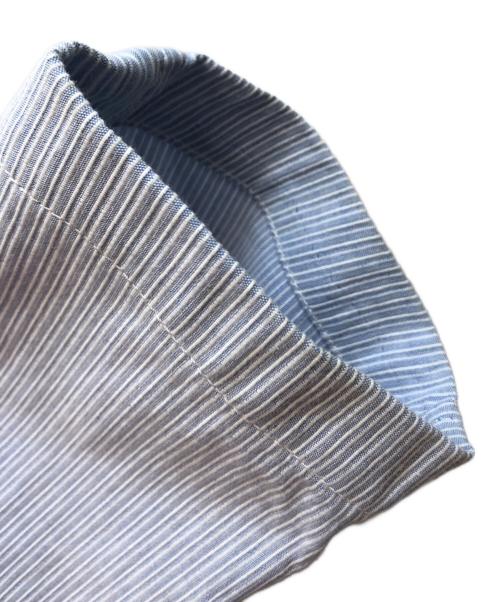 LARDINI（ラルディーニ）LARDINI (ラルディーニ) ストライプシングル3Bシャツジャケット/EECM25-62 ブルー サイズ:50の古着・服飾アイテム