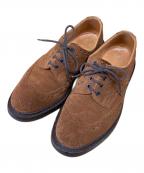 Tricker'sトリッカーズ）の古着「ウィングチップスウェードシューズ」｜ブラウン
